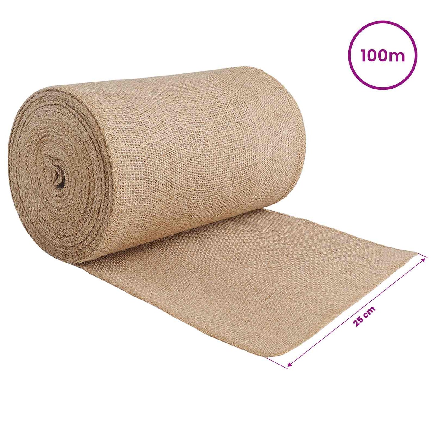 Jute Roll 25 x 10000 cm Natural