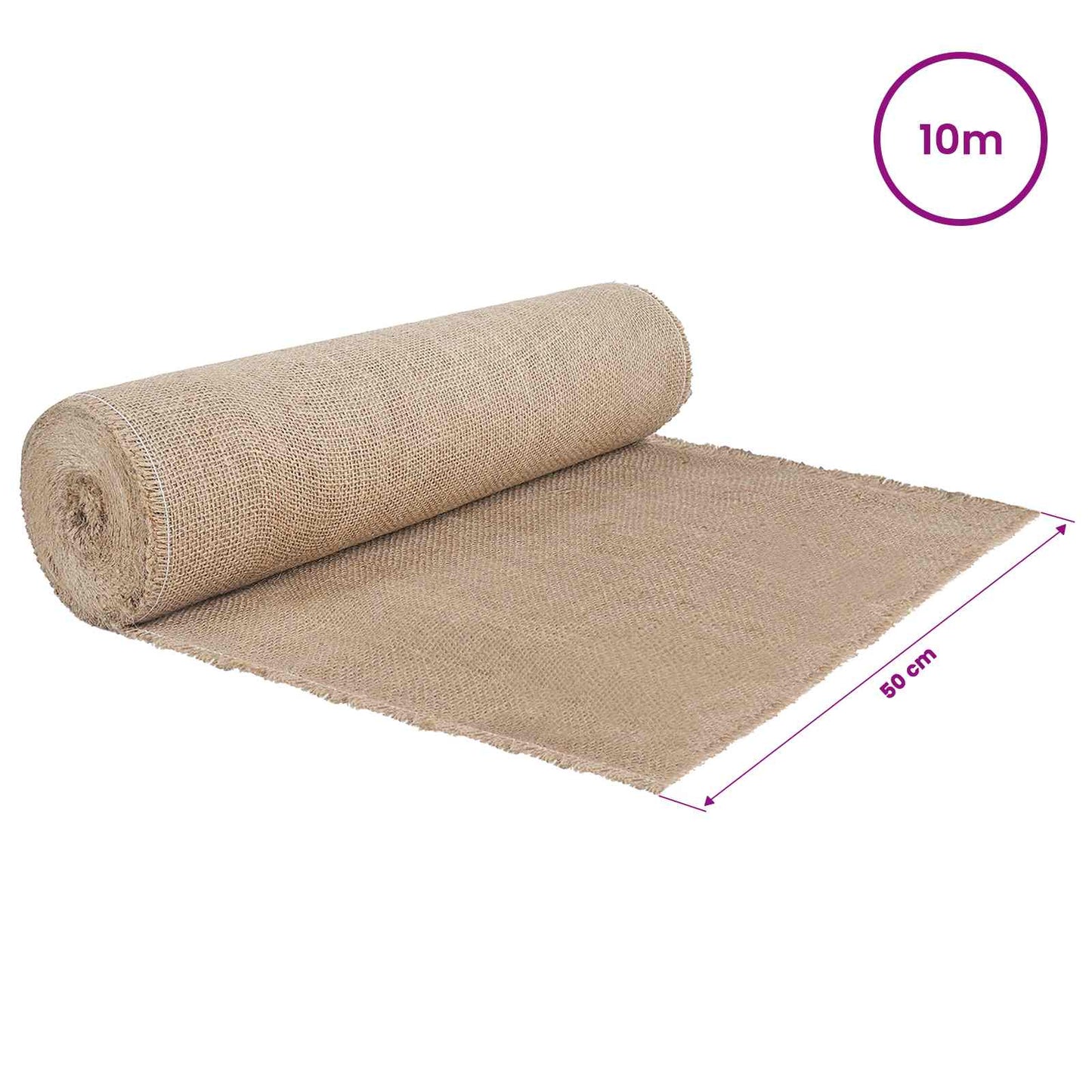 Jute Roll 50 x 1000 cm Natural