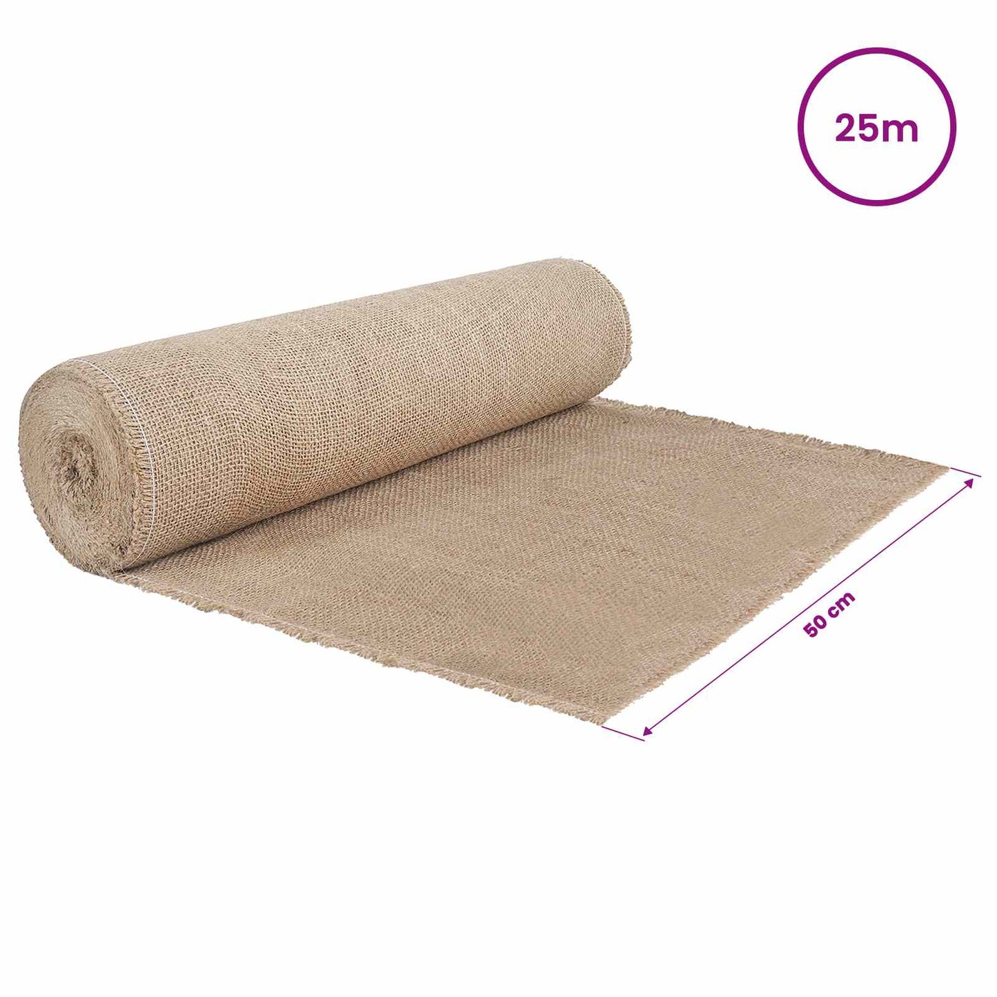 Jute Roll 50 x 2500 cm Natural