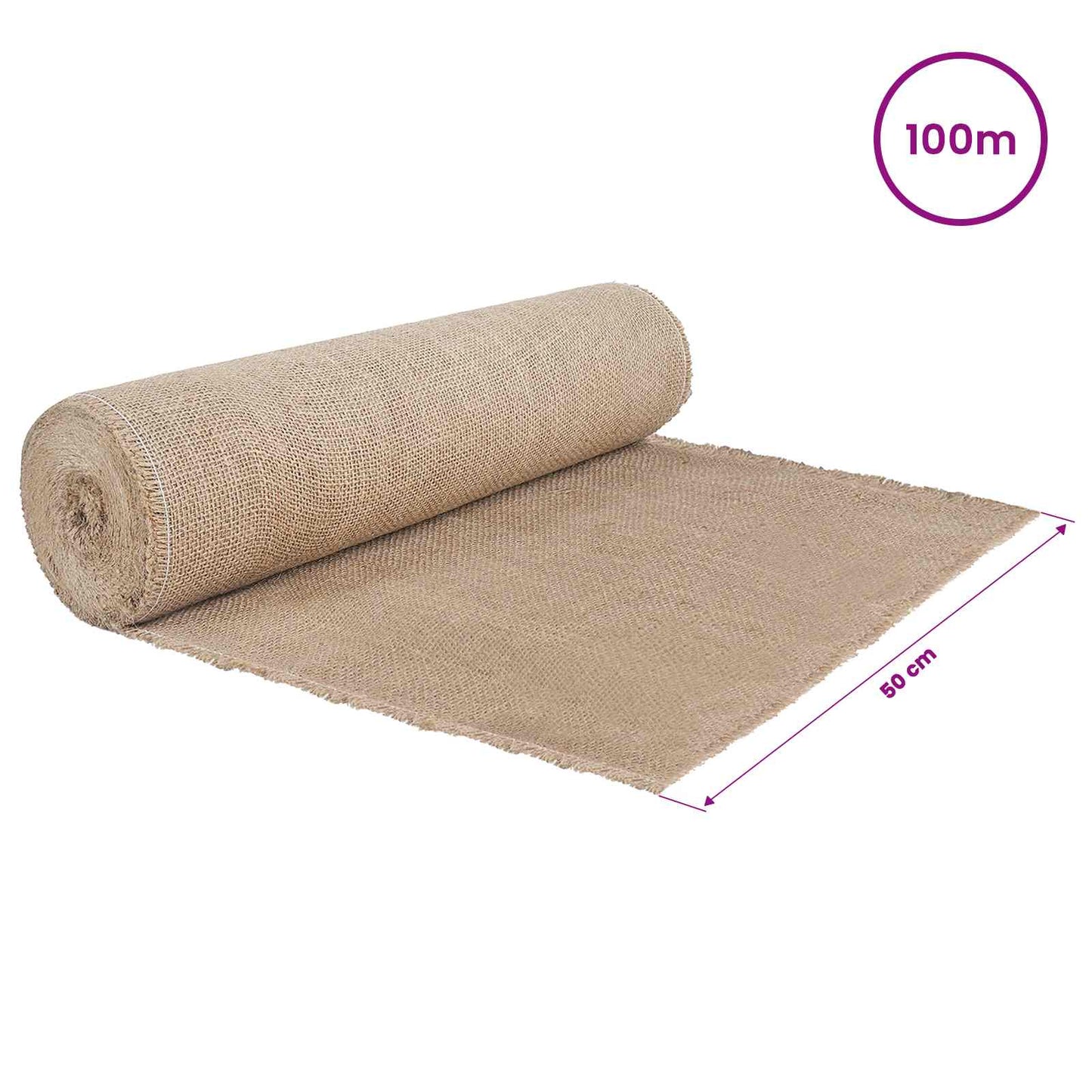 Jute Roll 50 x 10000 cm Natural