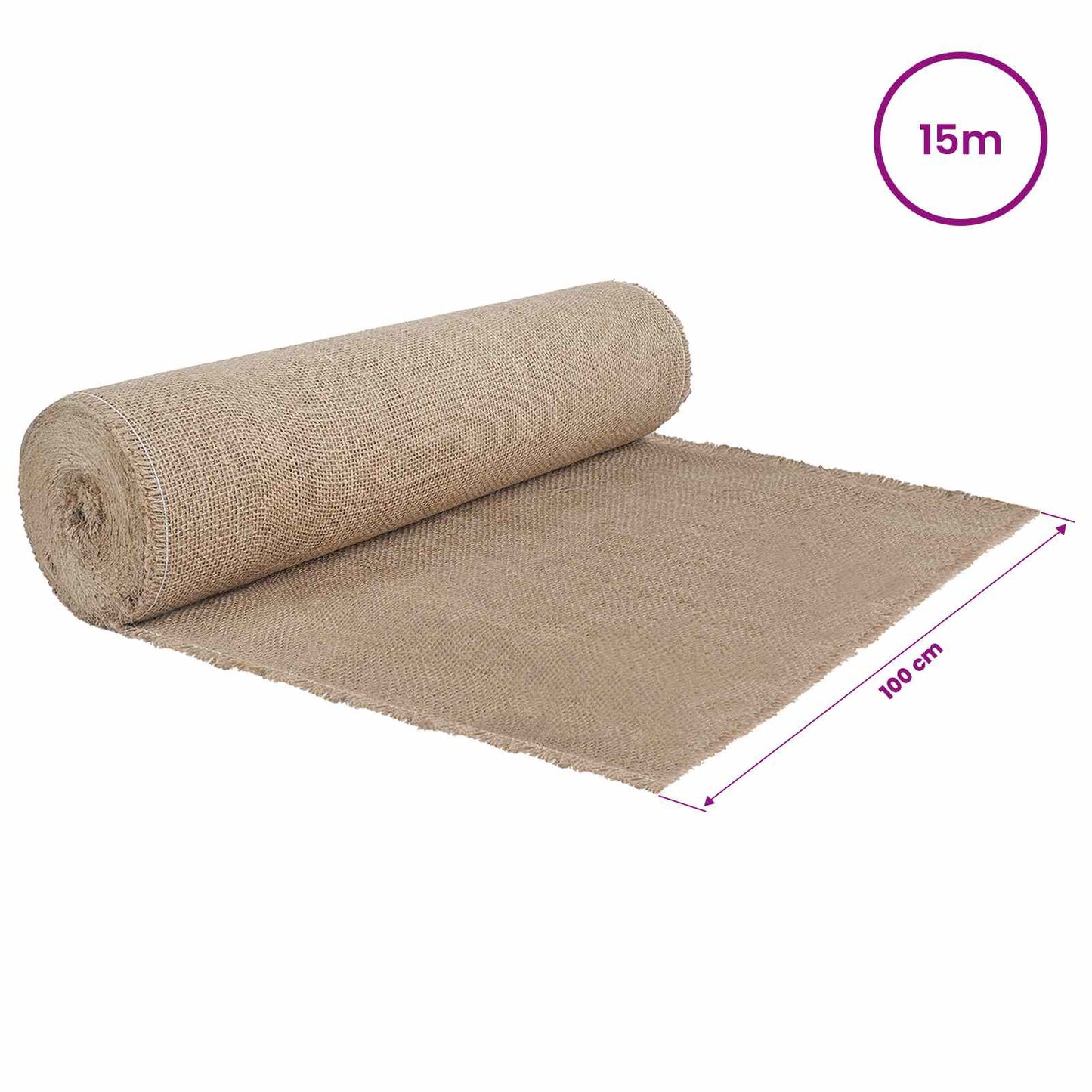 Jute Roll 100 x 1500 cm Natural