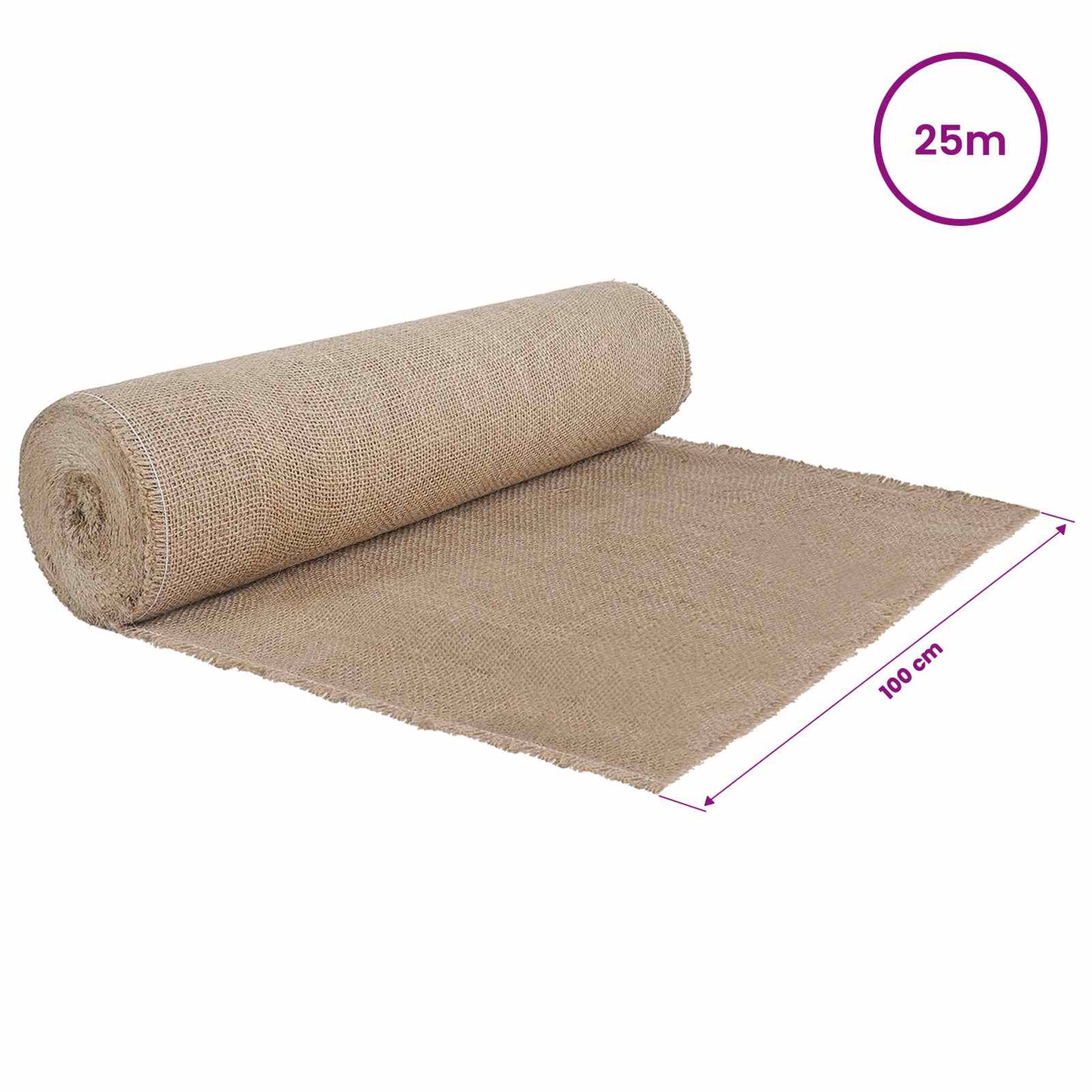 Jute Roll 100 x 2500 cm Natural