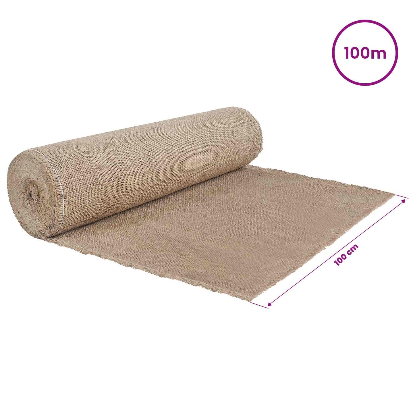 Jute Roll 100 x 10000 cm Natural