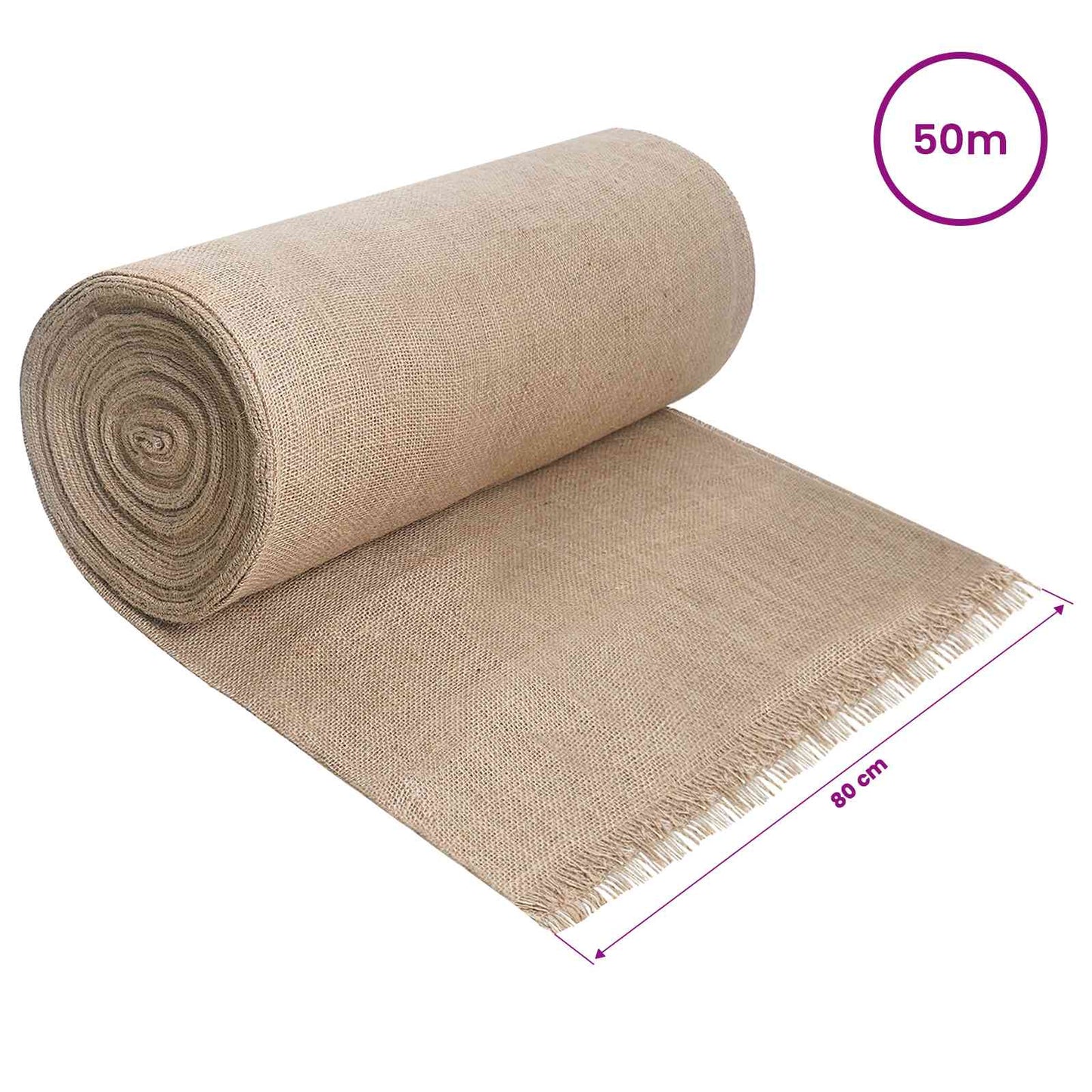 Jute Roll 160 x 5000 cm Natural