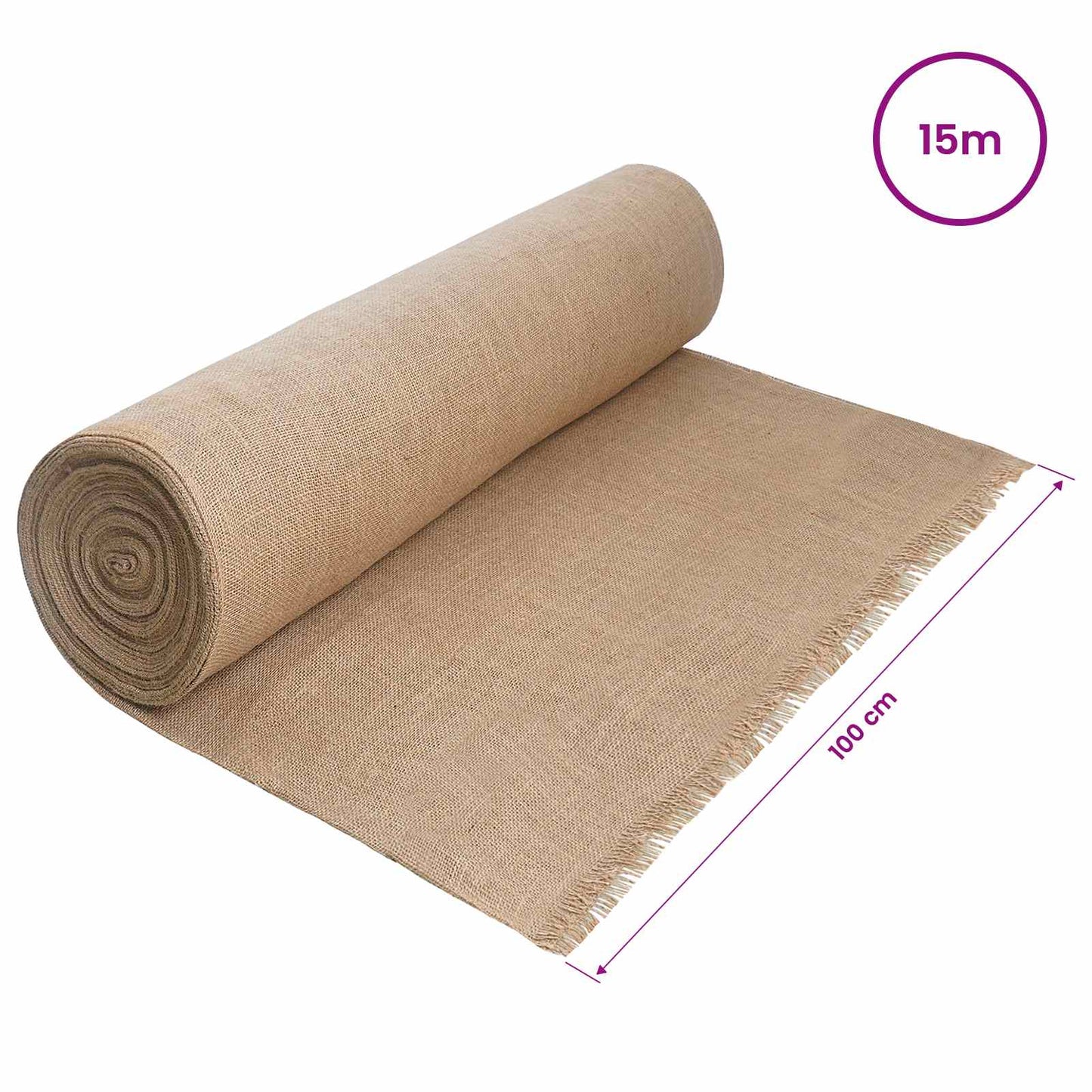 Jute Roll 200 x 1500 cm Natural