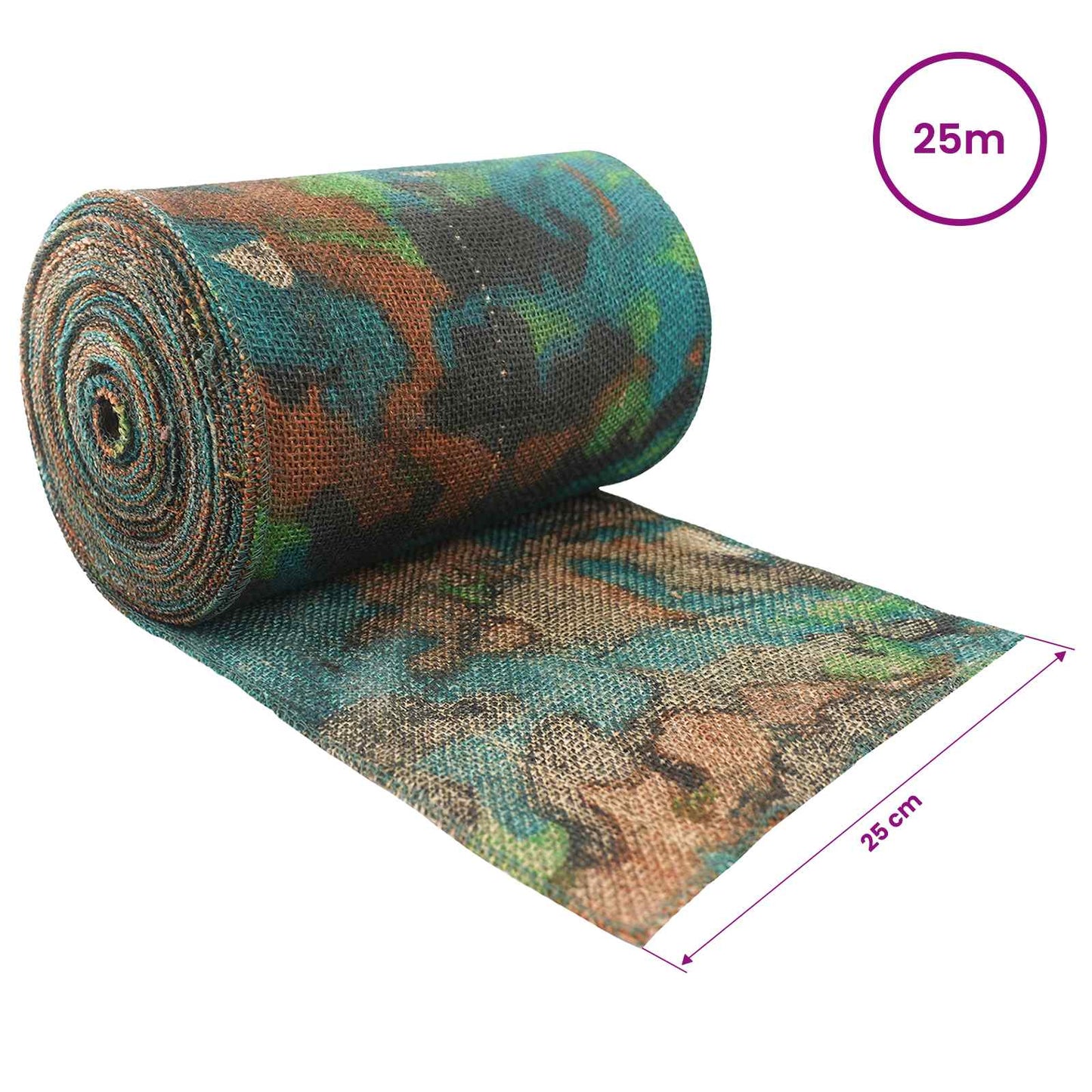 Jute Roll 25 x 2500 cm Camouflage