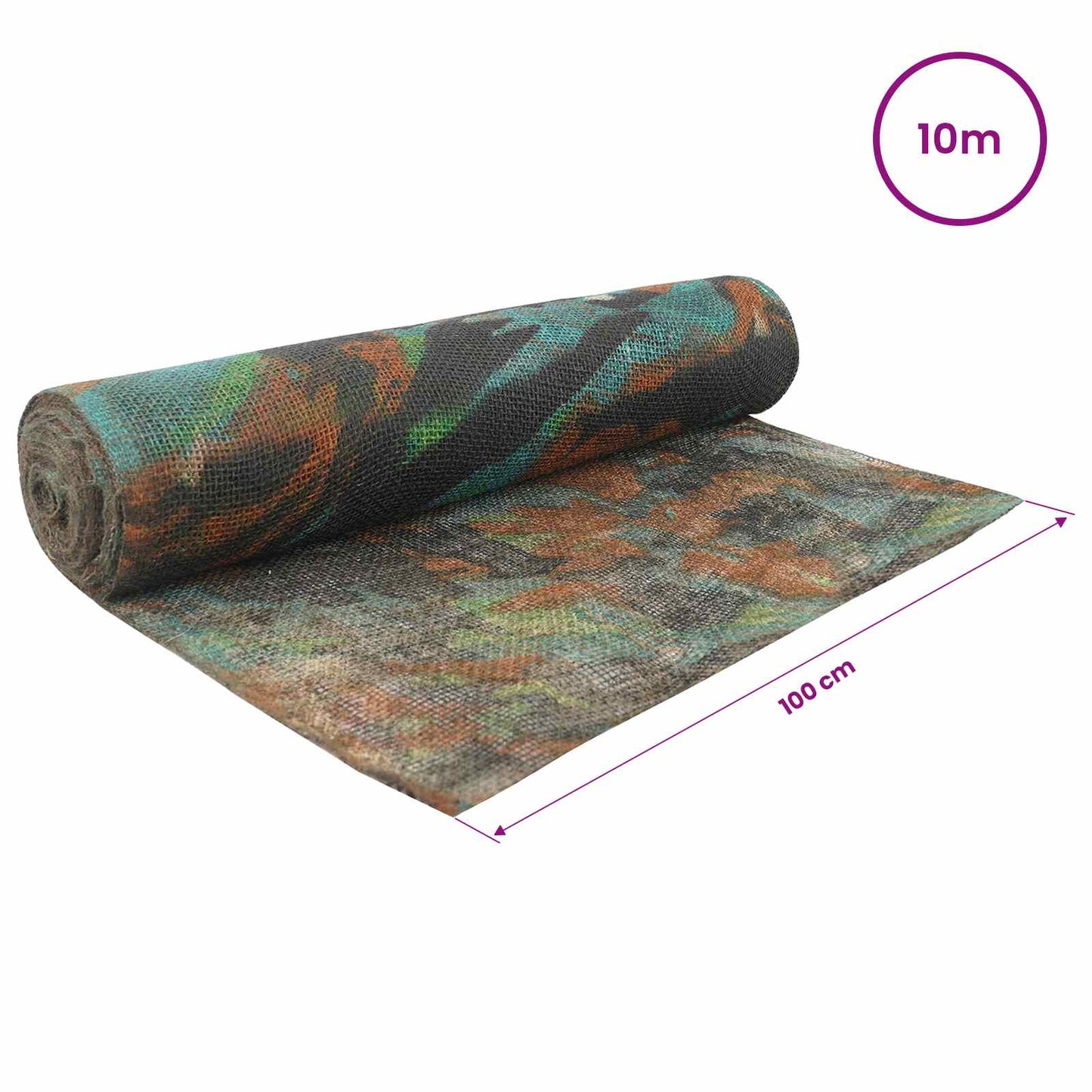 Jute Roll 100 x 1000 cm Camouflage
