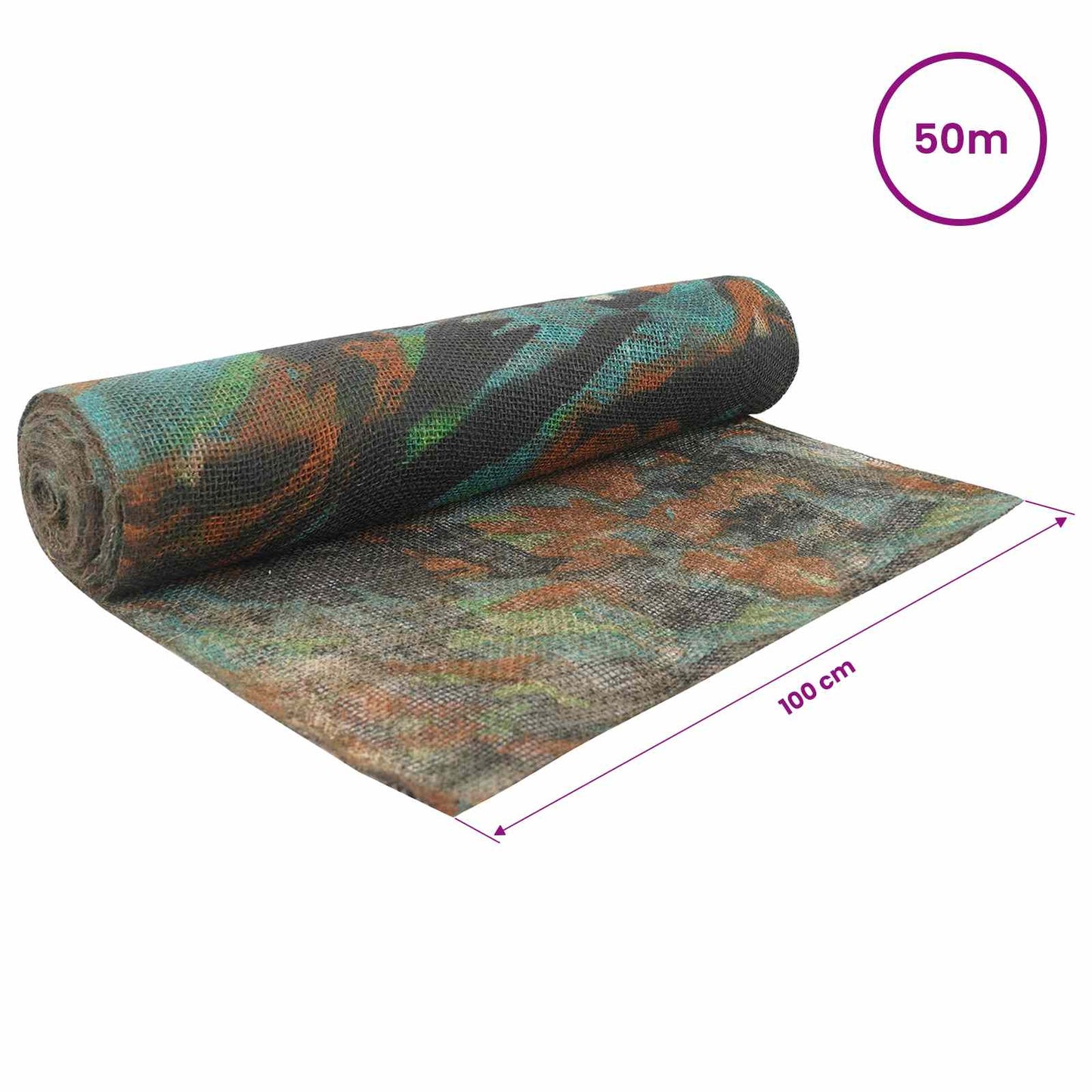 Jute Roll 100 x 5000 cm Camouflage