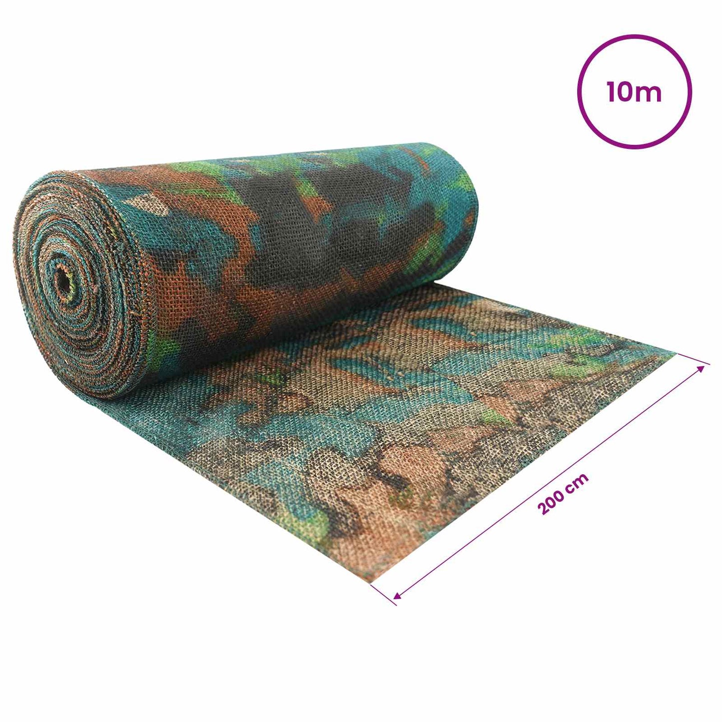 Jute Roll 200 x 1000 cm Camouflage