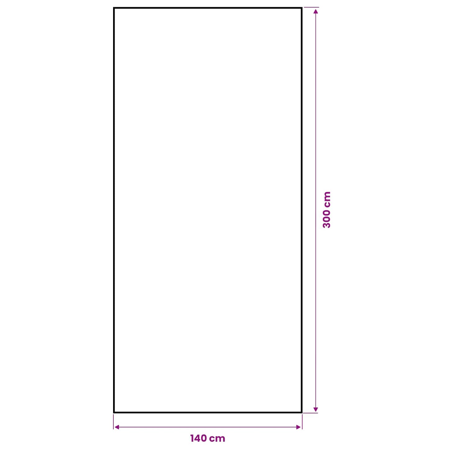 Jute Tablecloth Natural 140 x 300 cm 100% Tossa Jute