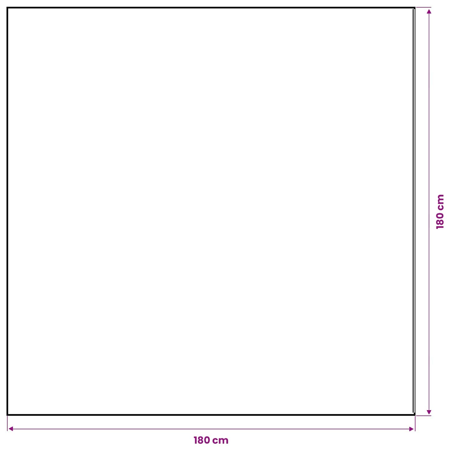 Jute Tablecloth Natural 180 x 180 cm 100% Tossa Jute