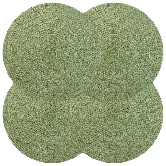 Jute Placemets 4 pcs Olive green 100% Tossa Jute