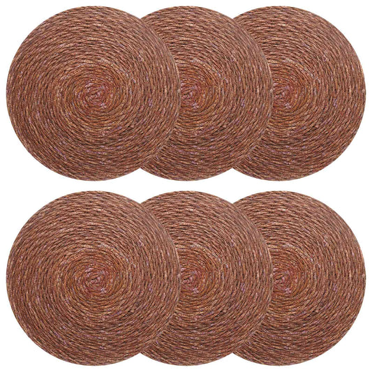 Seagrass Placemets 6 pcs Brown 100% Seagrass