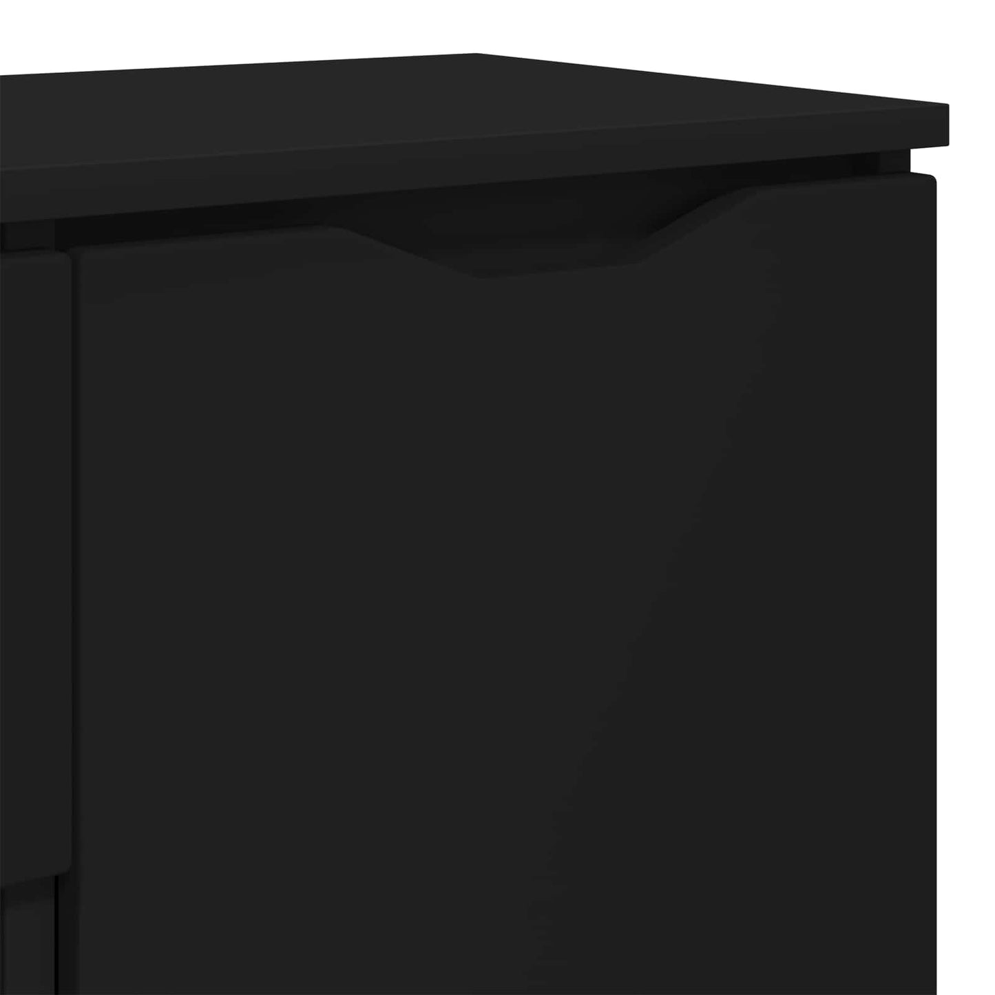 Sideboard Black 100 x 30 x 65.6 Engineered Wood
