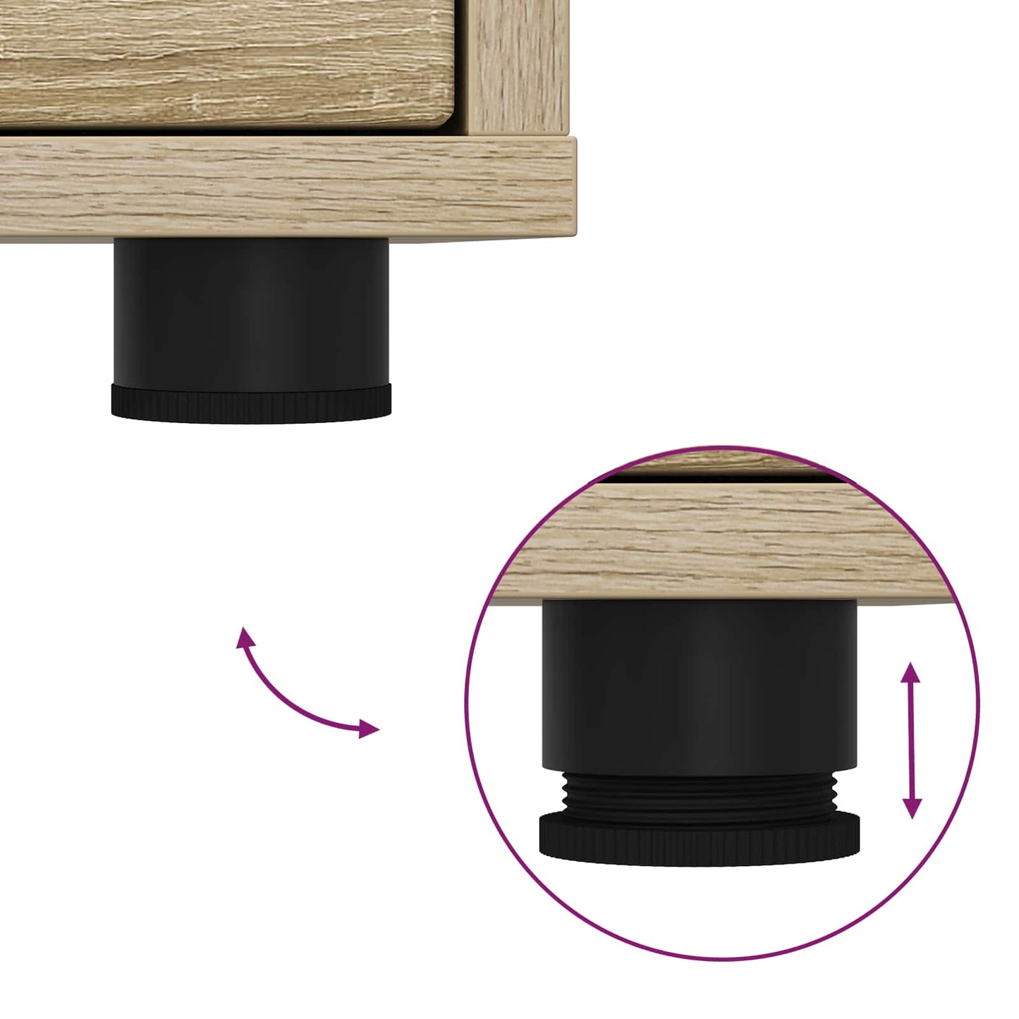Bedside Tables 2 pcs Sonoma Oak 30.5 x 30 x 43 cm
