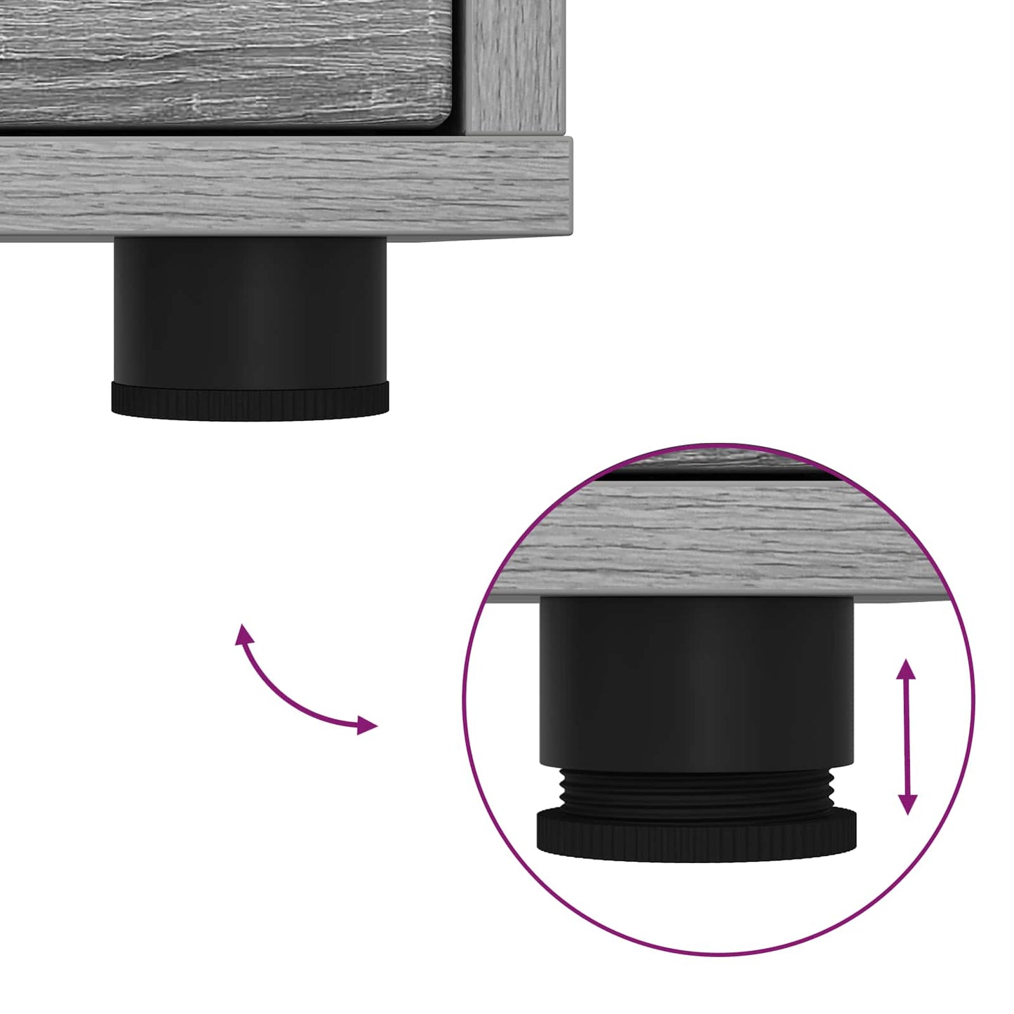 Bedside Tables 2 pcs Grey Sonoma 30.5 x 30 x 43 cm