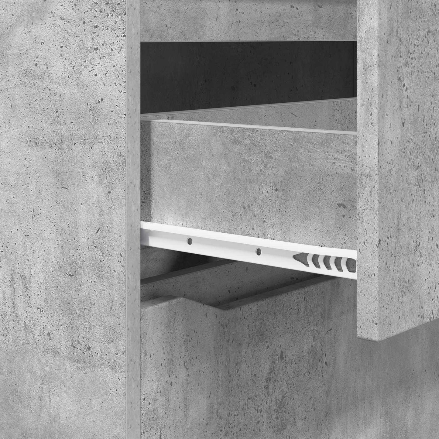 Storage Cabinet 80 x 48 x 57 cm Engineered Wood Concrete Grey