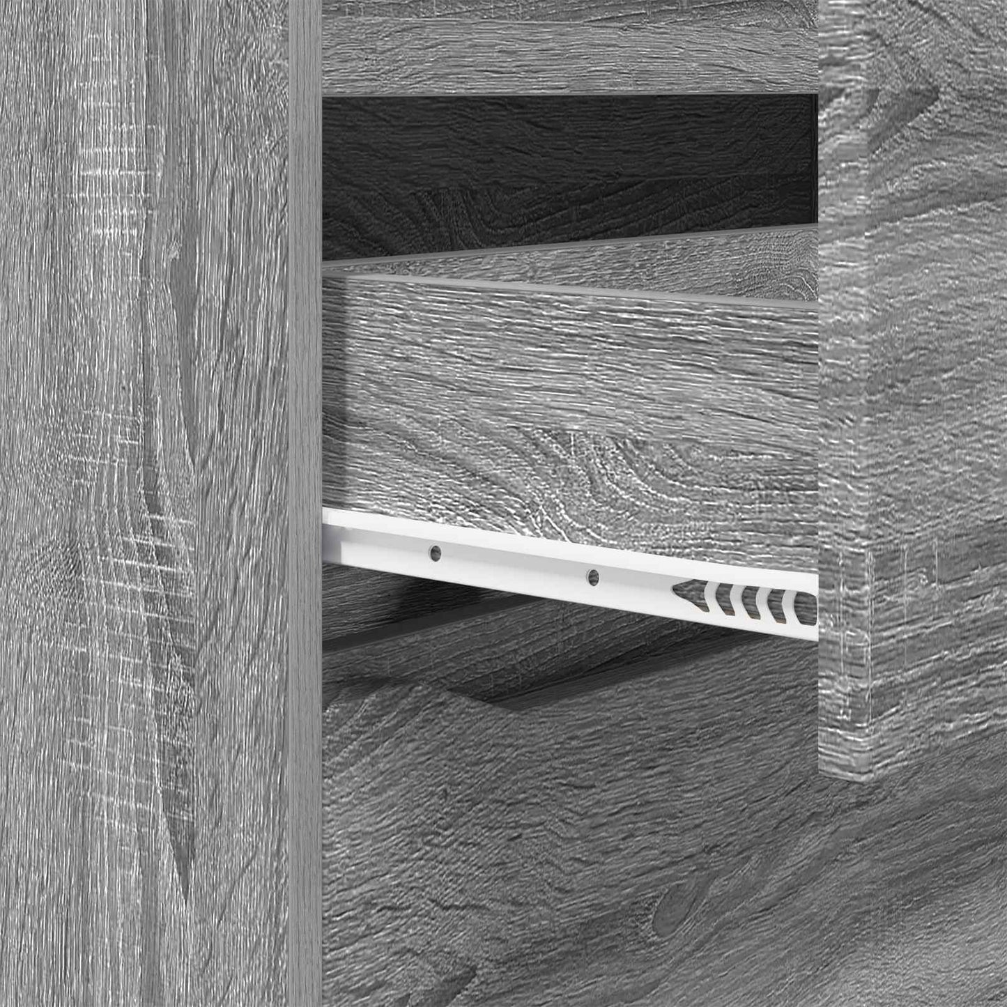 Storage Cabinet 80 x 31 x 81 cm Engineered Wood Grey Sonoma