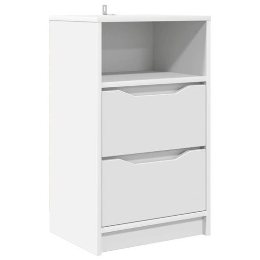 Bedside Table White 40 x 30 x 467 cm Engineered Wood