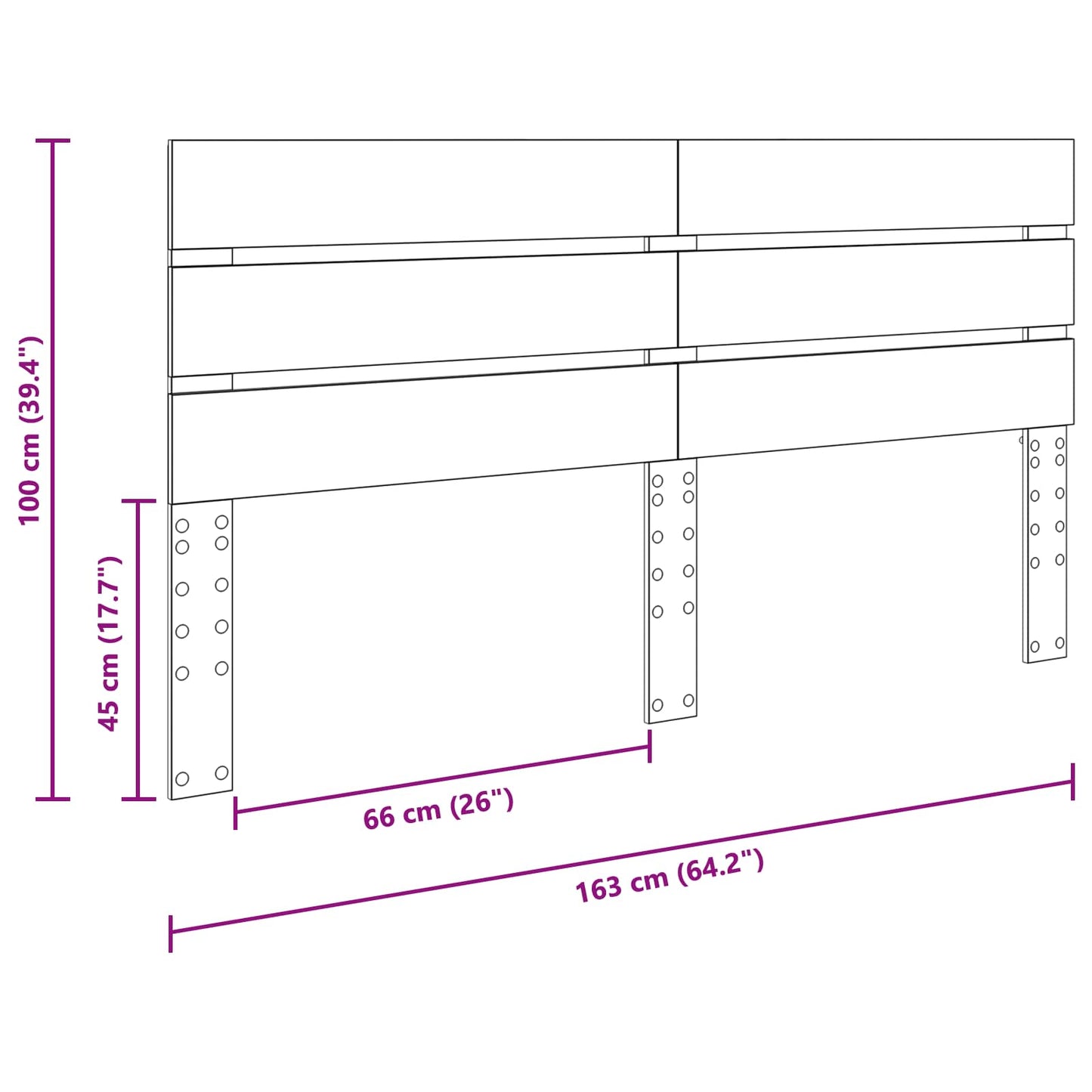 Headboard Old Wood Engineered Wood