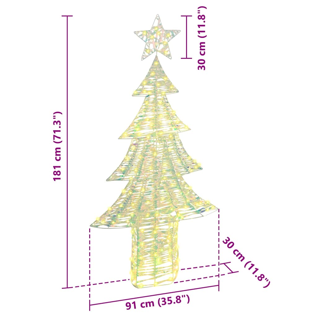 Christmas Tree 240 LEDs Warm white 181 cm PET