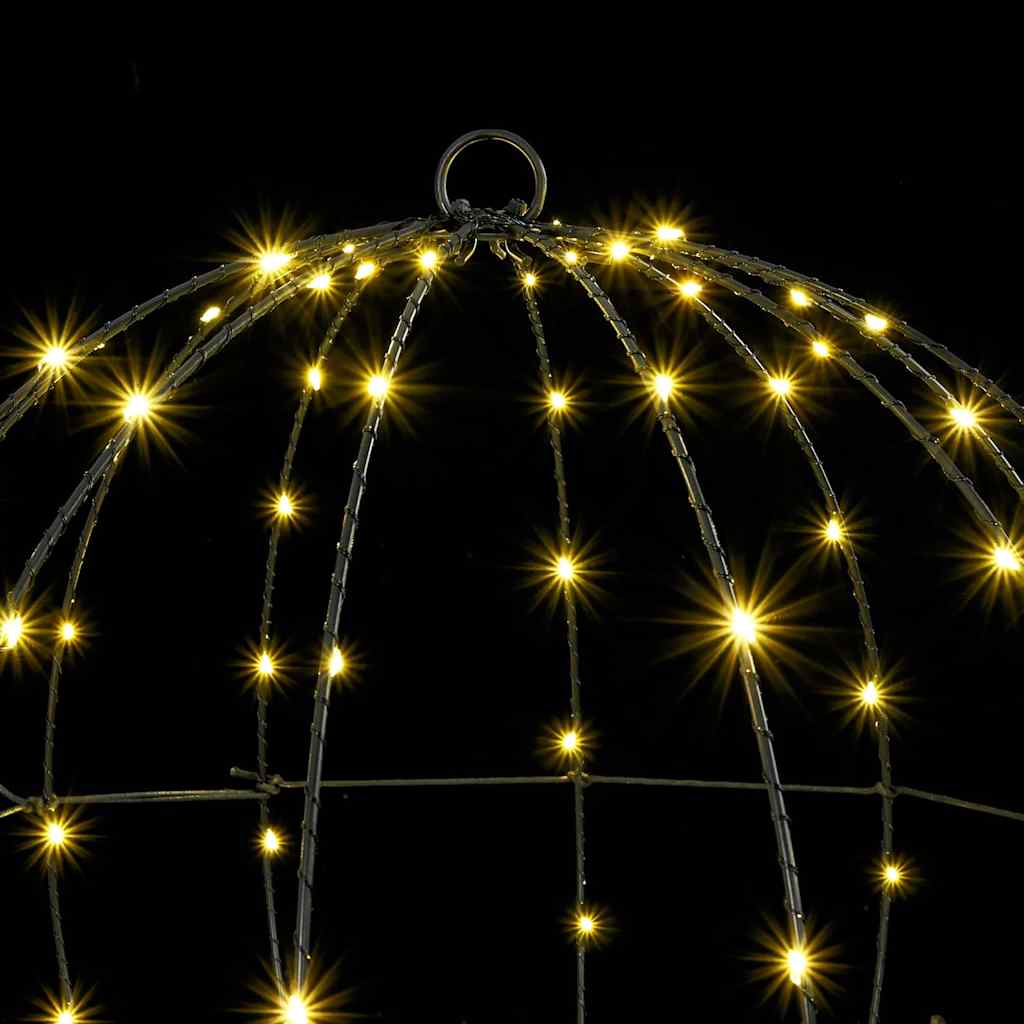 Ball with 320 LEDs 2 pcs Warm white 50 cm Metal