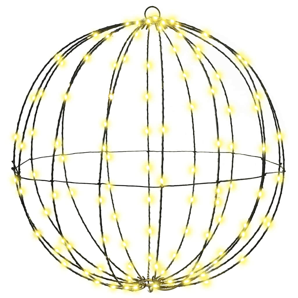 Ball with 320 LEDs 2 pcs Warm white 50 cm Metal