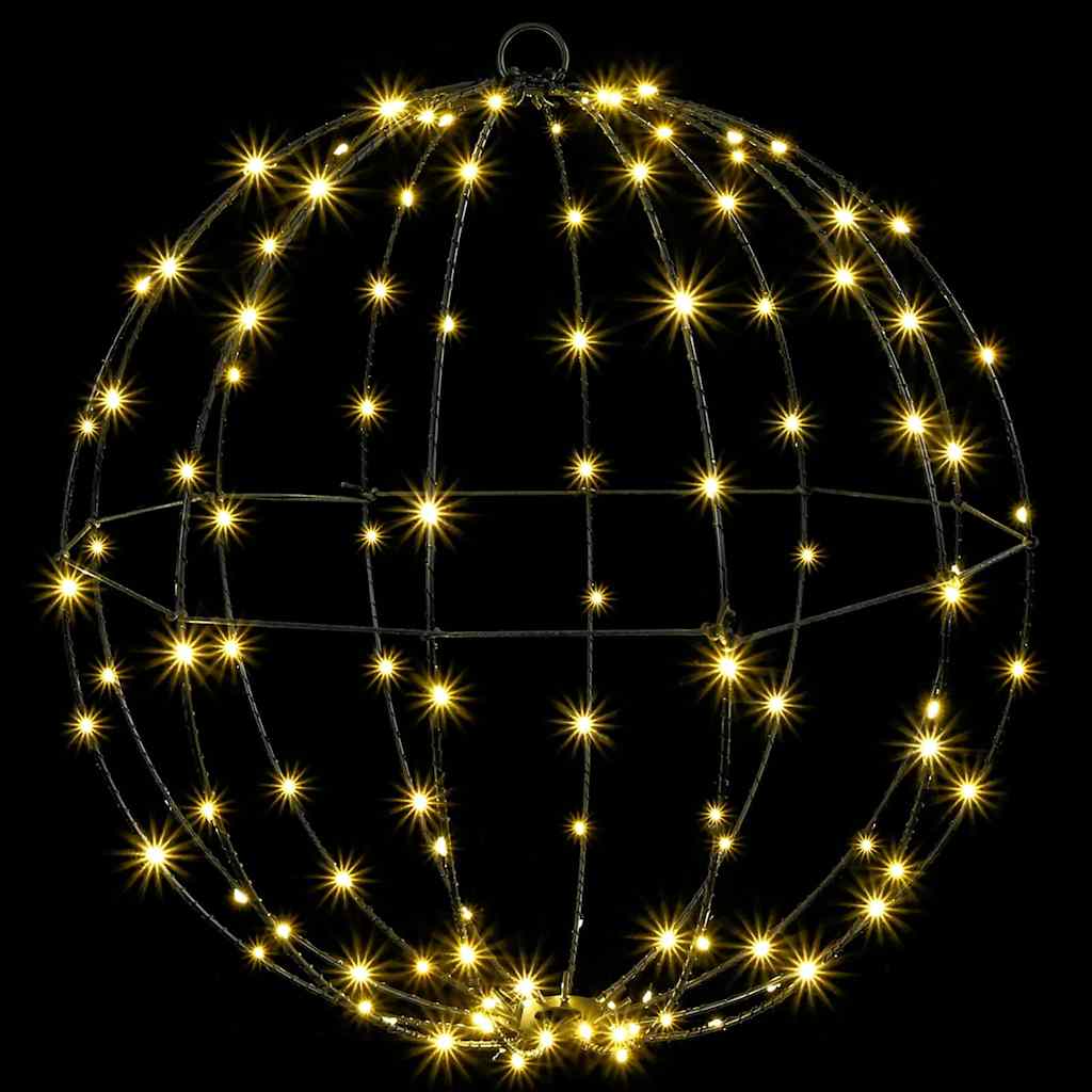 Ball with 320 LEDs 2 pcs Warm white 50 cm Metal