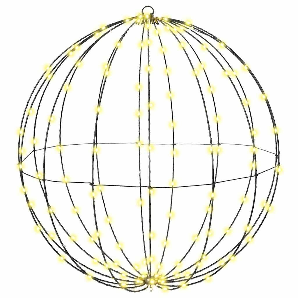 Ball with 384 LEDs 2 pcs Warm white 60 cm Metal