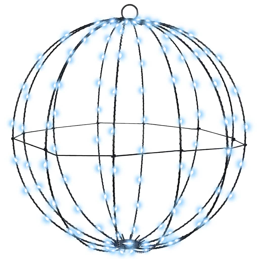 Ball with 320 LEDs 2 pcs Cold white 50 cm Metal