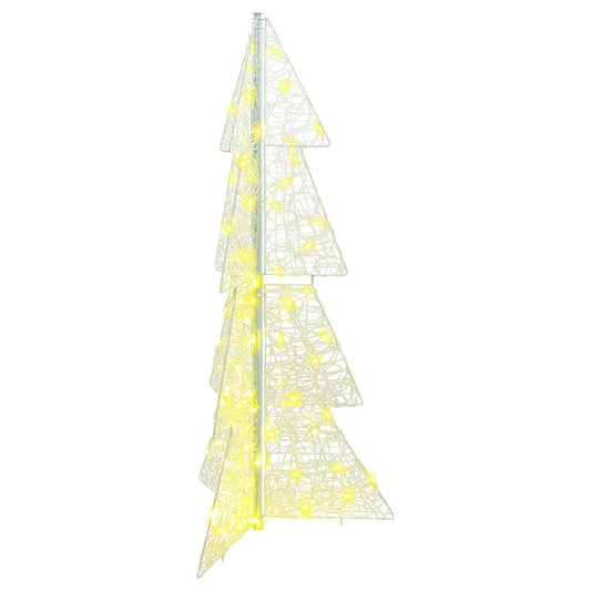 Christmas Tree 100 LEDs Warm White 120 cm Acrylic