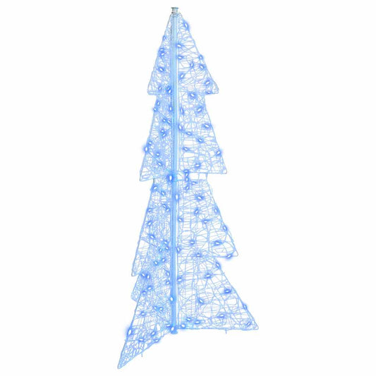 Christmas Tree 100 LEDs Blue 120 cm Acrylic