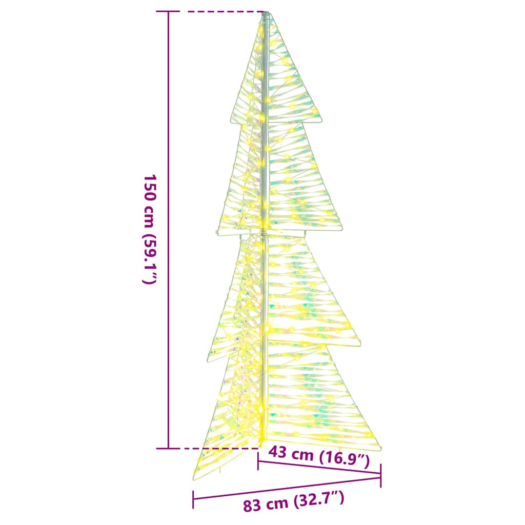 Christmas Tree 160 LEDs Warm White 150 cm PET
