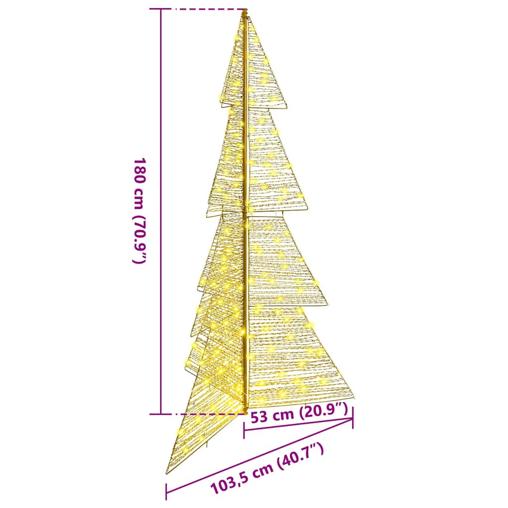 Christmas Tree 240 LEDs Warm White 180 cm PET