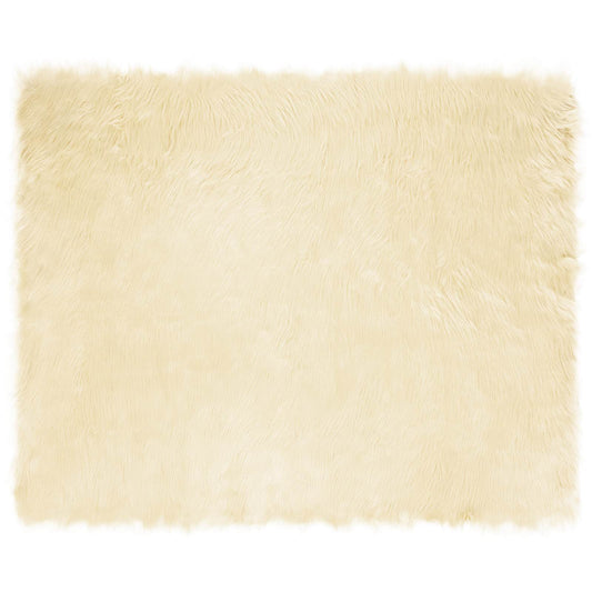 Faux Sheepskin Rug TAFALLA Cream 200 x 280 cm Polyester