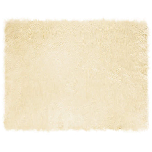 Faux Sheepskin Rug TAFALLA Cream 240 x 340 cm Polyester