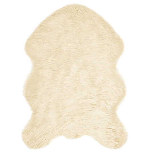 Faux Sheepskin Rug TAFALLA Cream 60 x 90 cm Polyester