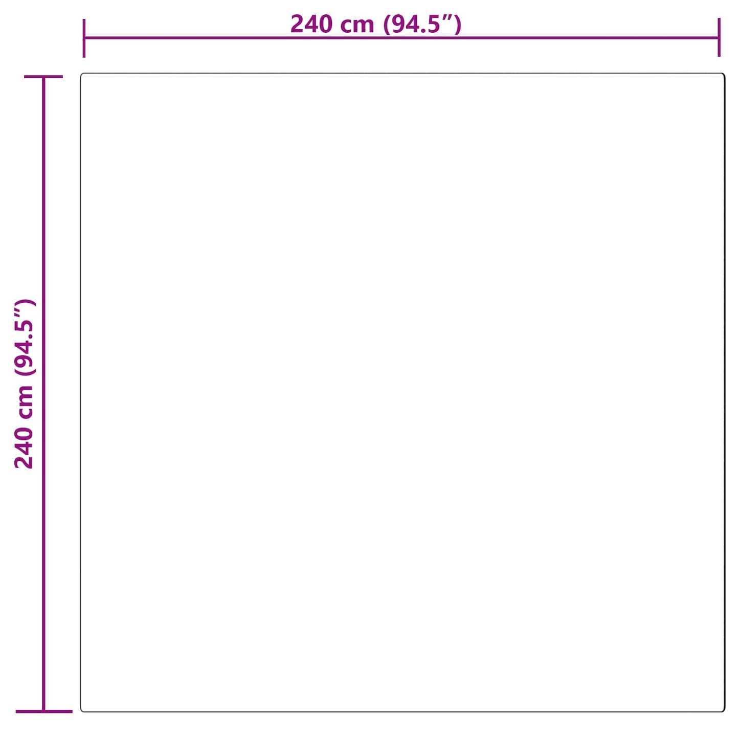 Faux Sheepskin Rug TAFALLA Pink 240 x 240 cm Polyester