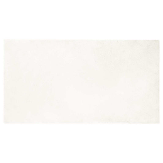 Anti-Slip Faux Rabbit Fur Rug OLITE Cream 80 x 150 cm Polyester