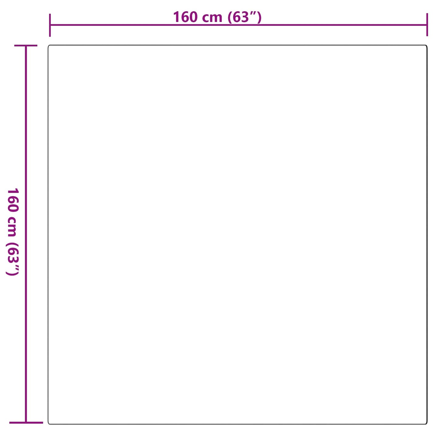 Anti-Slip Faux Rabbit Fur Rug OLITE Pink 160 x 160 cm Polyester
