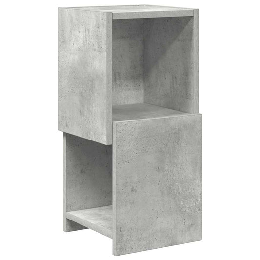 Corner Cabinet 25.5x25x55cm Engineered Wood Concrete Grey
