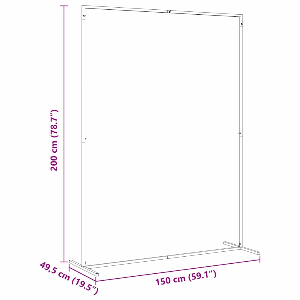 Wedding Arch White 150 x 49.5 x 200 cm Steel
