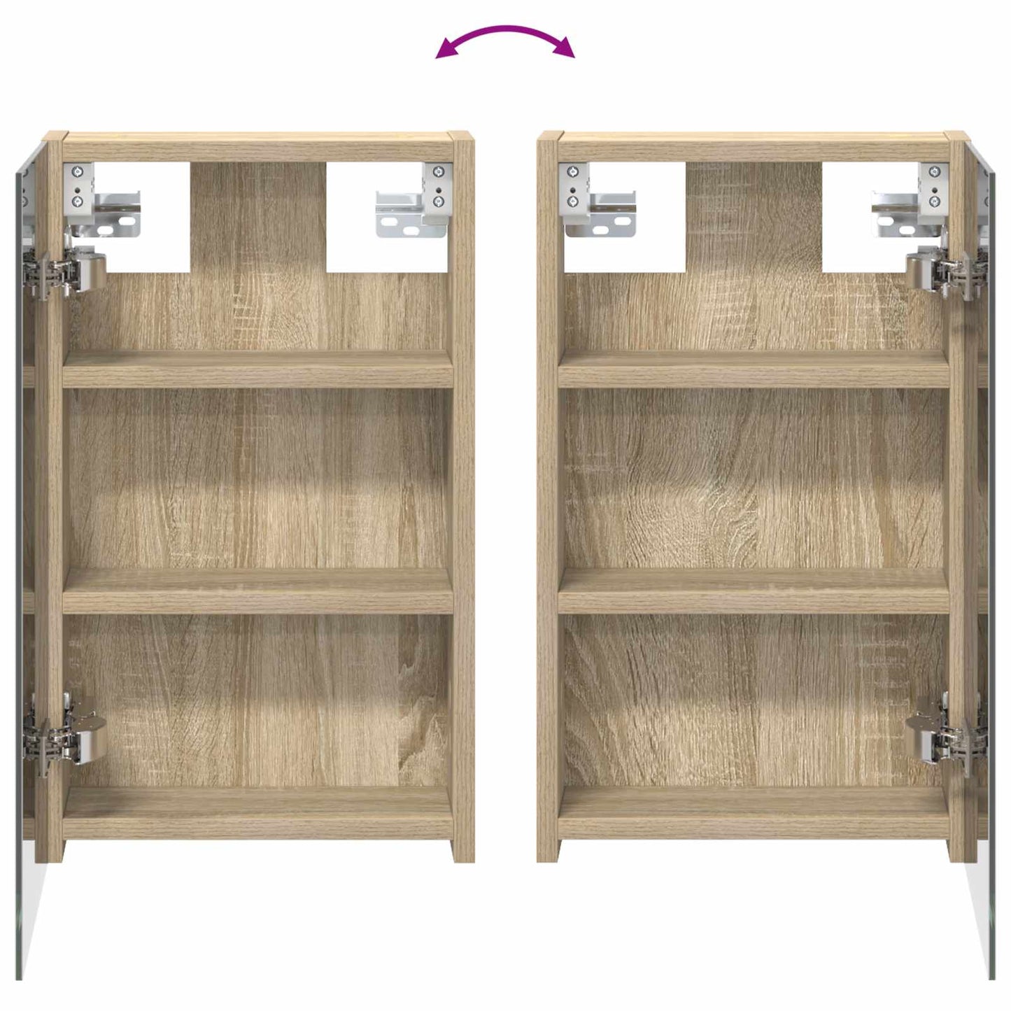 Bathroom Cabinet Set 3 pcs 100 x 10.5 x 50 cm Engineered wood