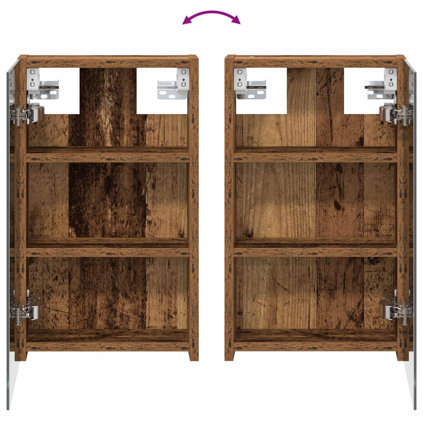 Bathroom Cabinet Set 3 pcs 100 x 10.5 x 50 cm Engineered wood