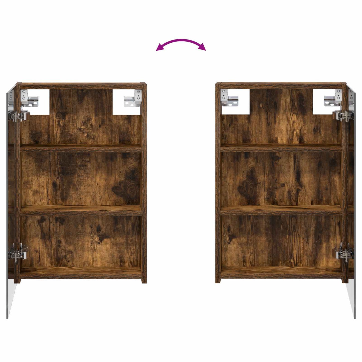 Bathroom Cabinet Set 3 pcs 110 x 10.5 x 60.5 cm Engineered wood