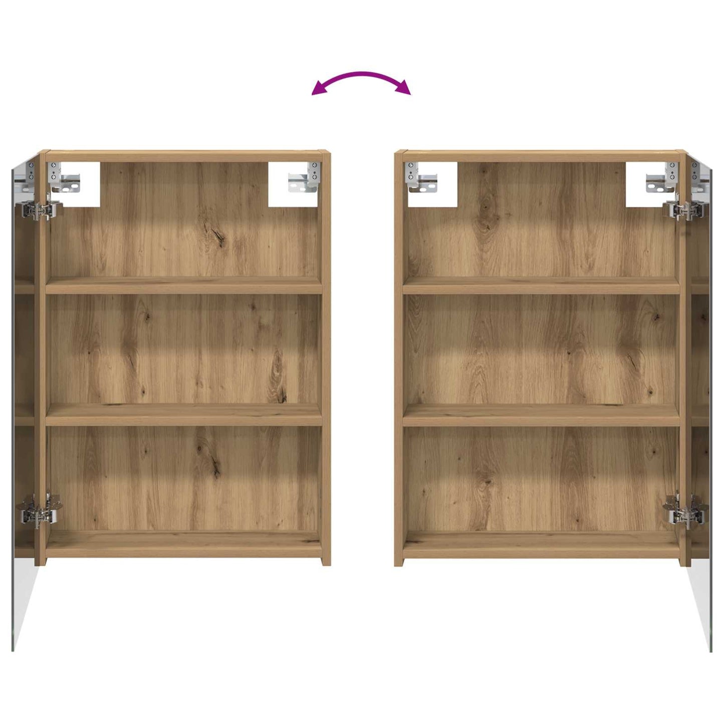 Bathroom Cabinet Set 3 pcs 130 x 14.5 x 70 cm Engineered wood