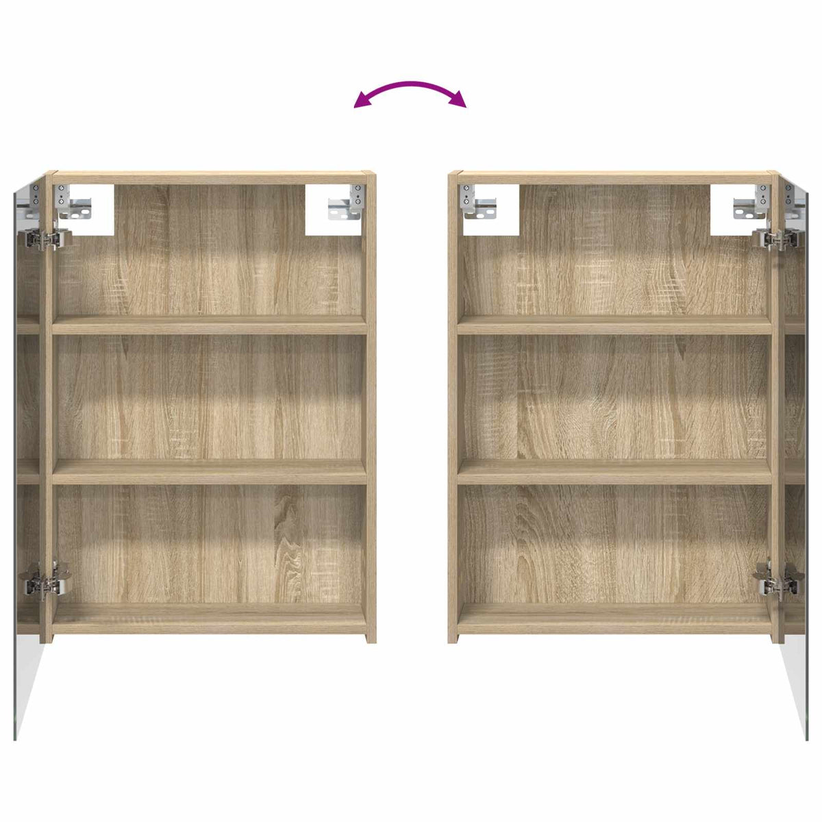 Bathroom Cabinet Set 3 pcs 140 x 14.5 x 70 cm Engineered wood