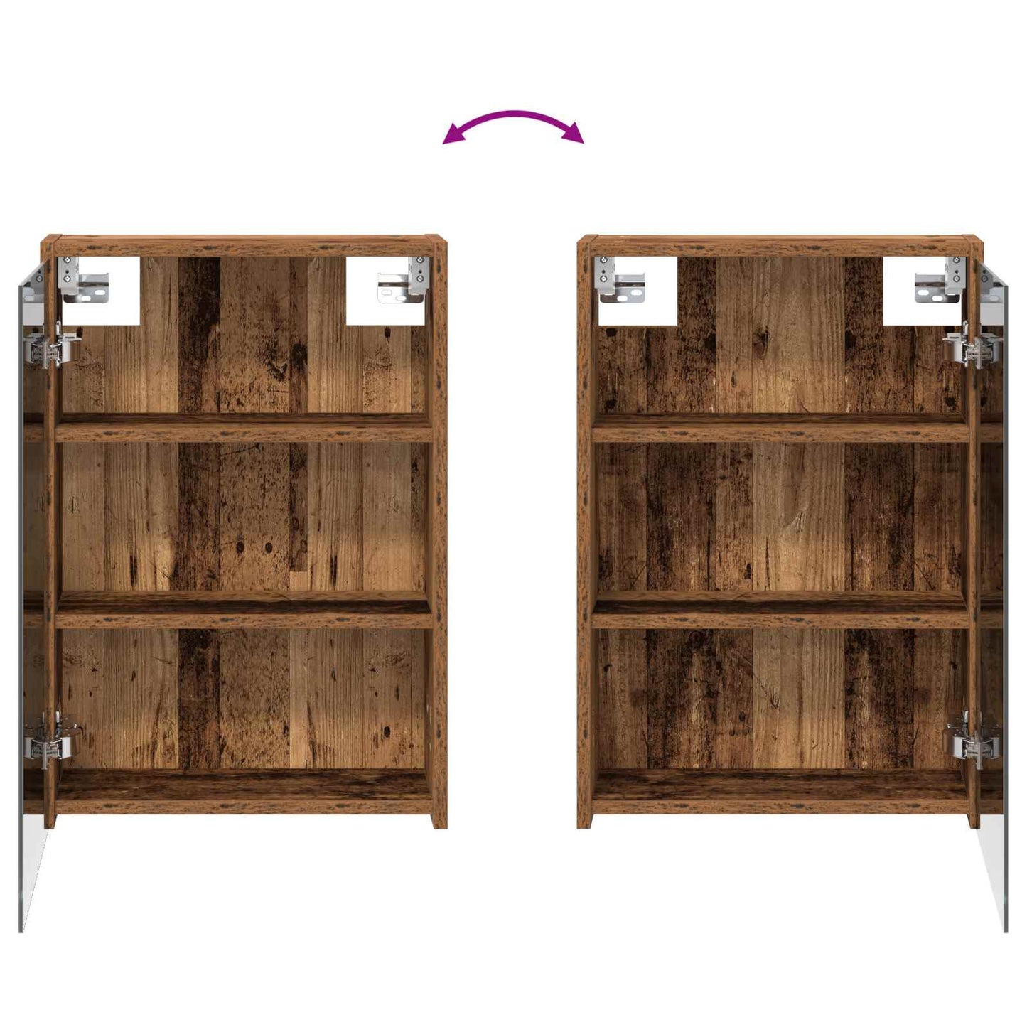 Bathroom Cabinet Set 3 pcs 116 x 16 x 62.5 cm Engineered wood