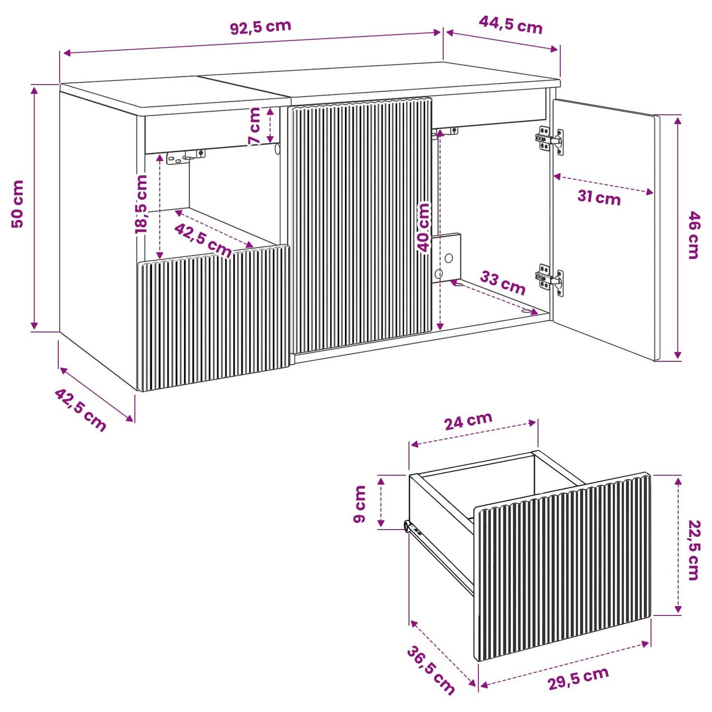 Bathroom Furniture Set 2 pcs Concrete Grey Engineered Wood