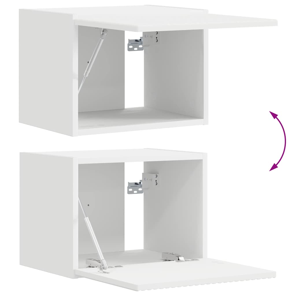 TV Wall Cabinet 39 x 31 x 29.5 cm White Engineered Wood